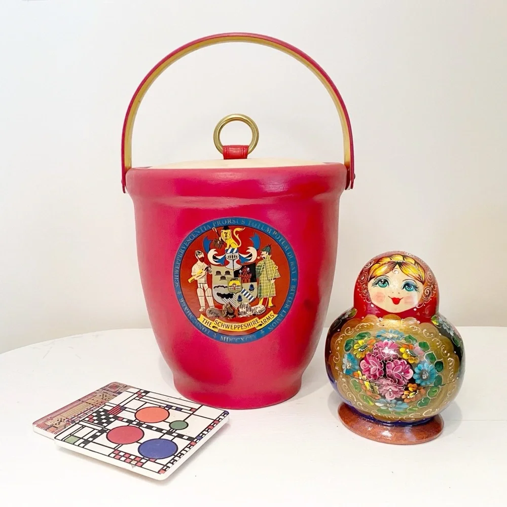 Vintage Schweppes Collectible Ice Bucket